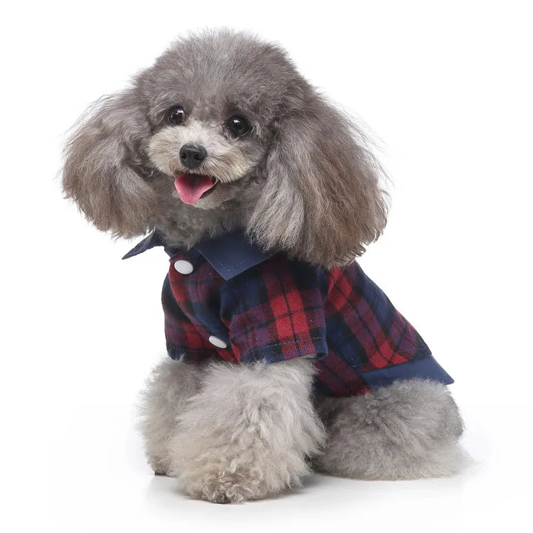 Traje de chaquetas de boda azul para perros con pajarita azul, tela formal para cachorros y gatos