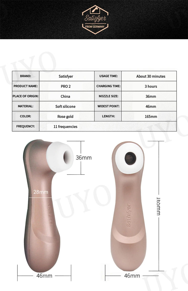 Satisfy pro 2 pro 2 clitoris sucking vibrator for women, toys for 