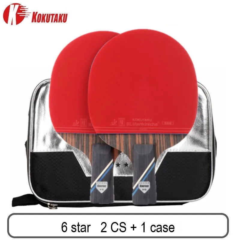 KOKUTAKU Professional ITTF 4/5/6 Star table tennis racket m table tennis racket 