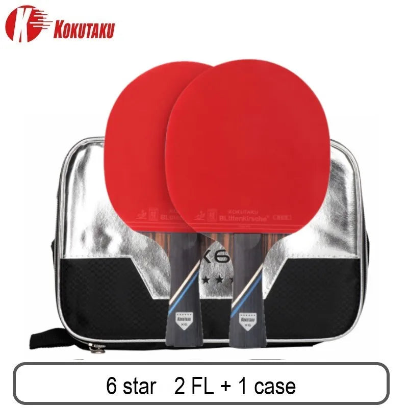 KOKUTAKU Professional ITTF 4/5/6 Star table tennis racket m table tennis racket 