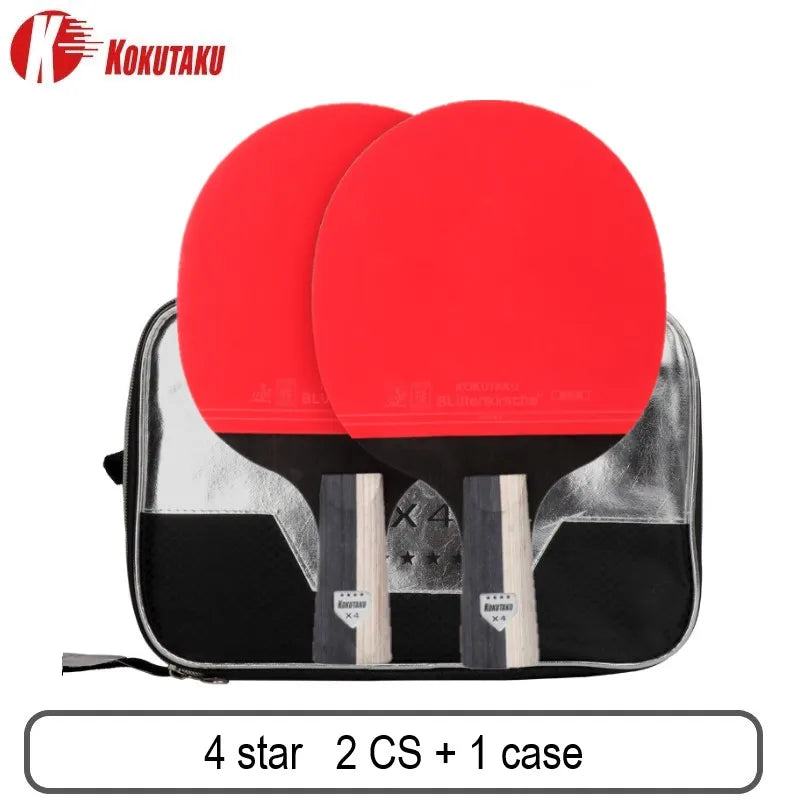 KOKUTAKU Professional ITTF 4/5/6 Star table tennis racket m table tennis racket 