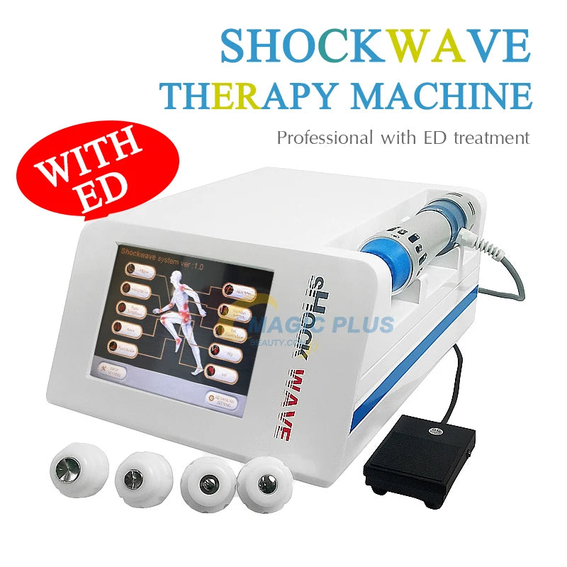 Máquina de terapia de ondas de choque enfocadas electromagnéticas con tratamie