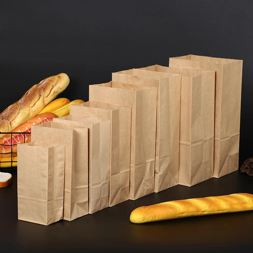 Bolsa de papel kraft para fiestas y bodas, paquete pequeño de regalo, sándwich