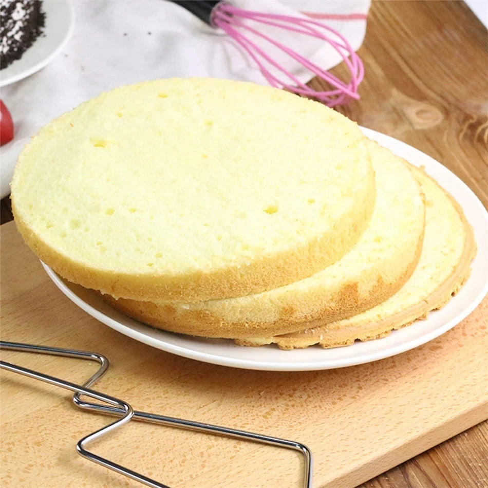 Adjustable Height Line Cake Cutting Slicer Steel Device