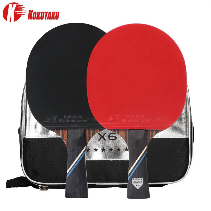 KOKUTAKU Professional ITTF 4/5/6 Star table tennis racket m table tennis racket 