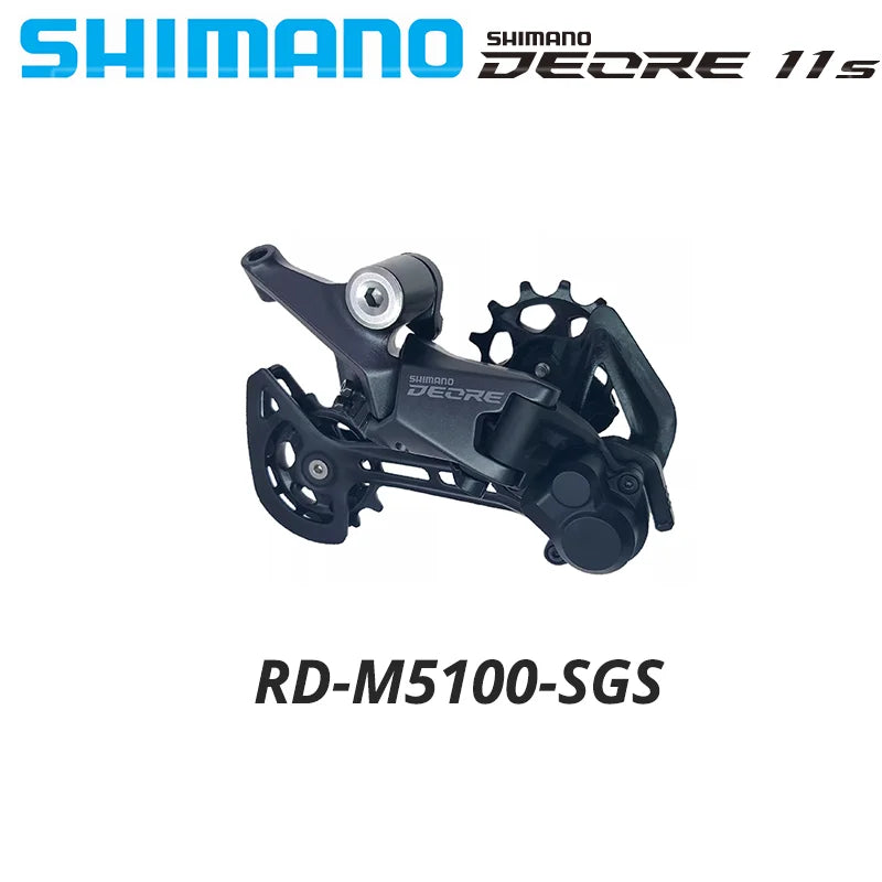 SHIMANO-desviador DEORE M5100 para bicicleta de montaña, 11 velocidades, SHADOW