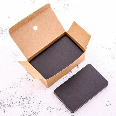 White Kraft Paper Card Box Business Cards Message Card 