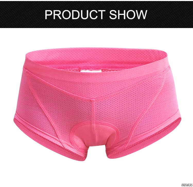 WOSAWE-pantalones cortos de ciclismo para mujer, ropa interior transpirable con