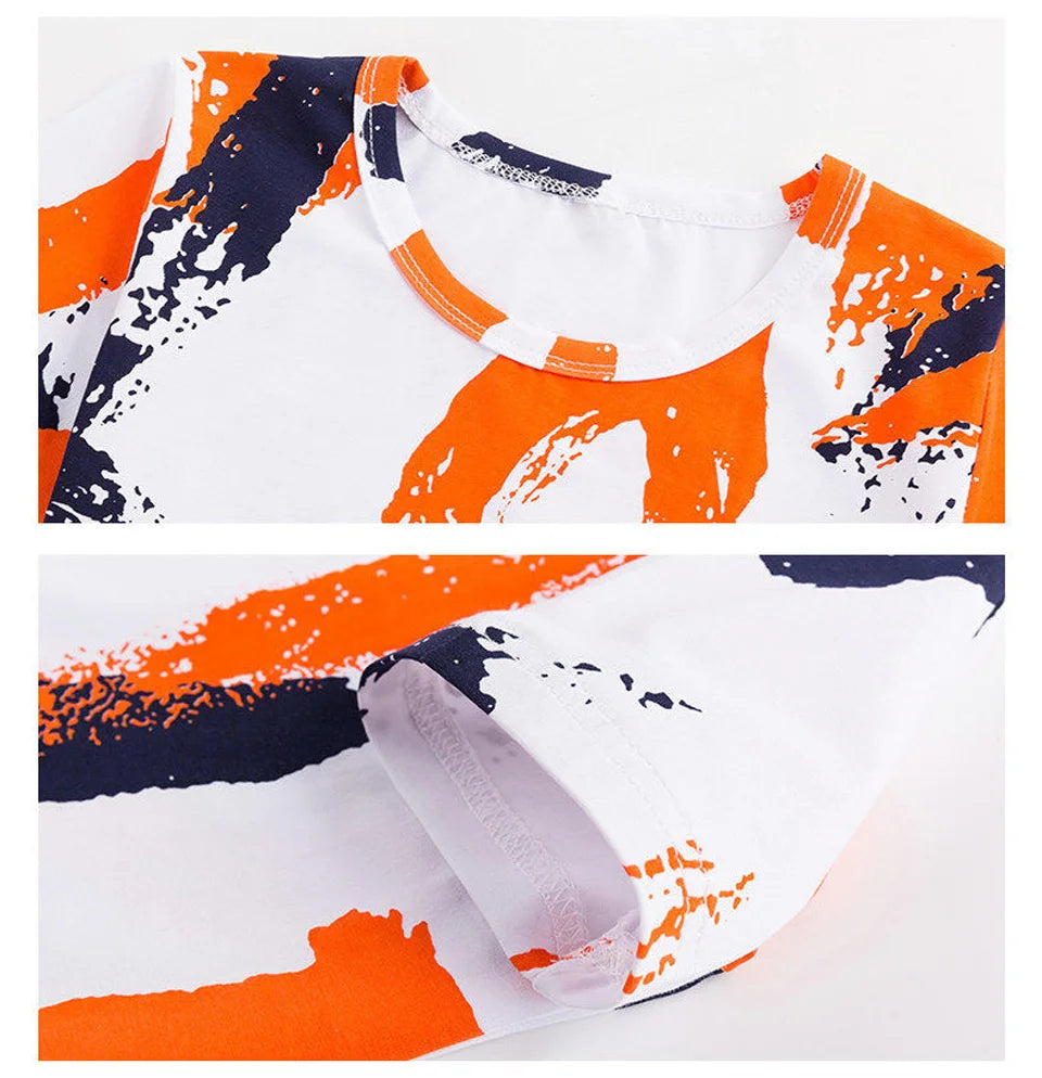 Boys Summer Clothing Set Short Sleeve Shirt and Shorts 