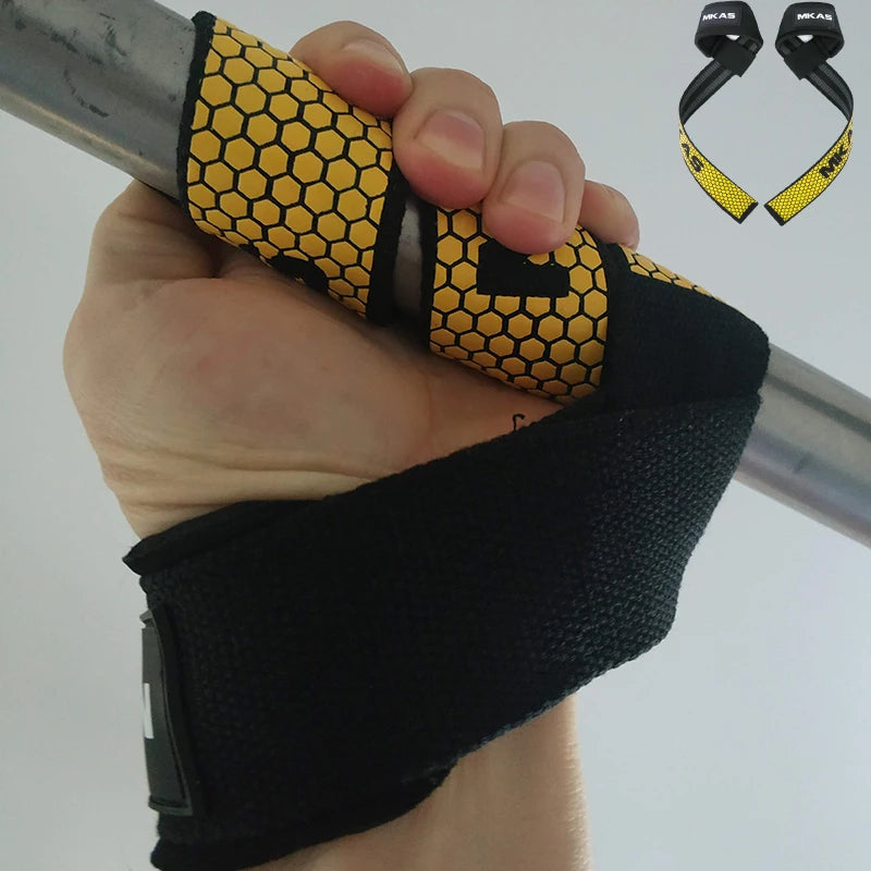 Weight Lifting Wrist Strap Support Bodybuilding Dumbbells ru 