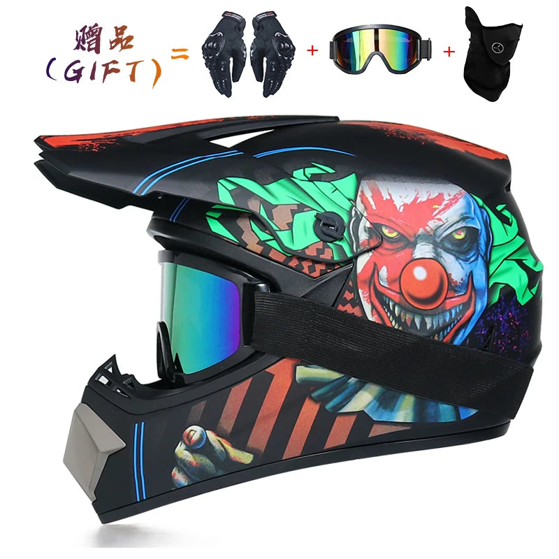 Free shipping 3 pieces of motorcycle helmet gift off-road helmet for boy