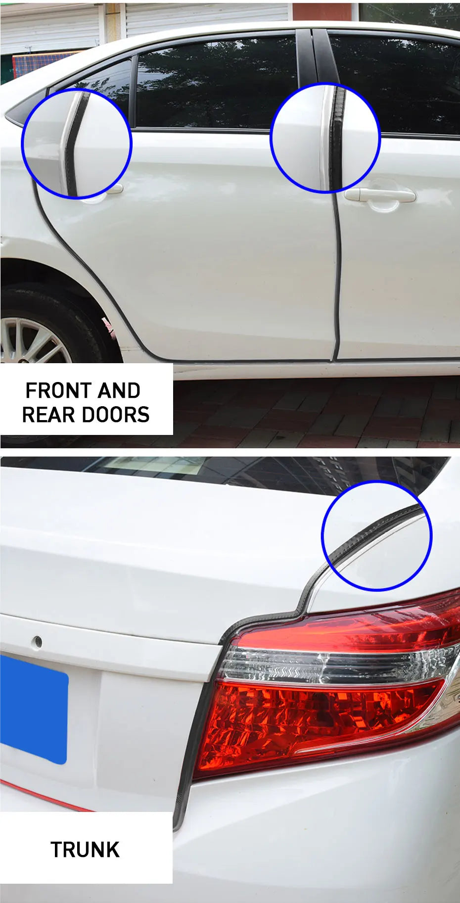 Universal Car Door Edge Protector Strips Sealing Strips P 