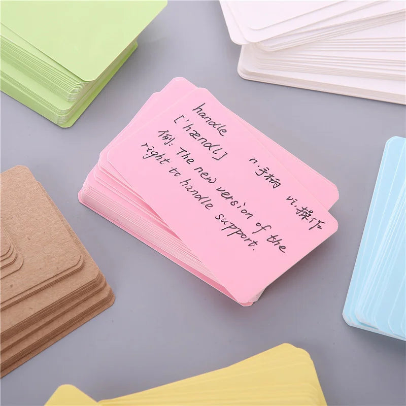 White Kraft Paper Card Box Business Cards Message Card 
