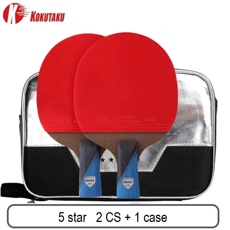 KOKUTAKU Professional ITTF 4/5/6 Star table tennis racket m table tennis racket 