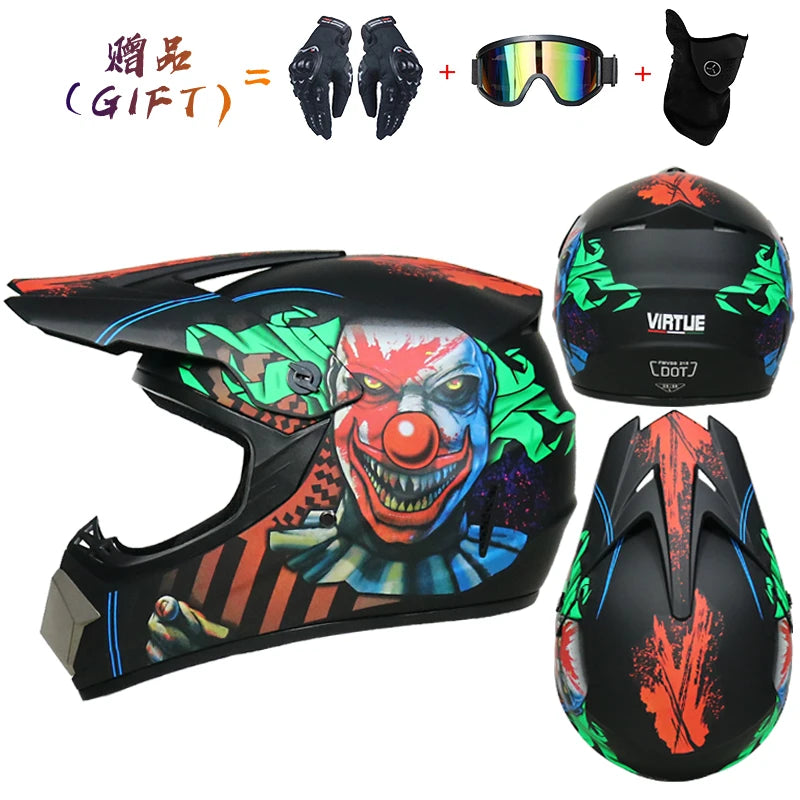 Free shipping 3 pieces of motorcycle helmet gift off-road helmet for boy