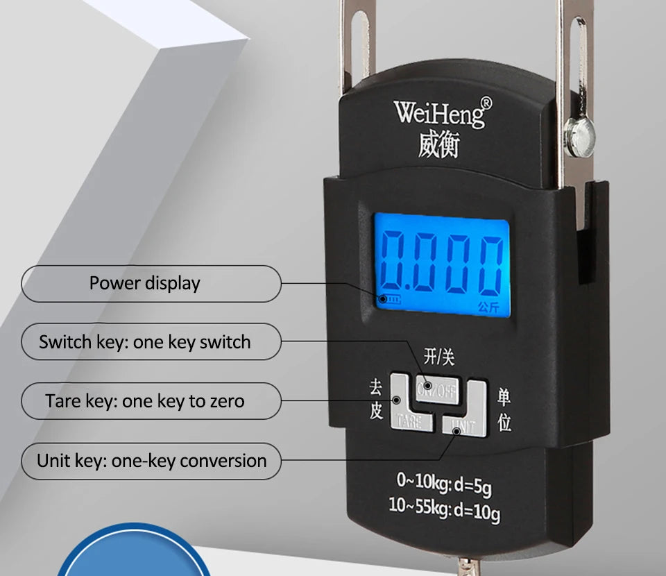USB Charging Electronic Digital Scale Hanging Hook Weight Scale 