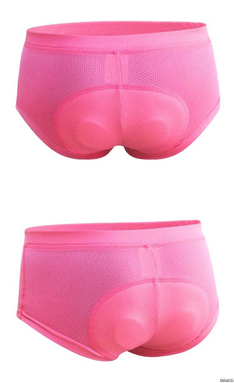 WOSAWE-pantalones cortos de ciclismo para mujer, ropa interior transpirable con
