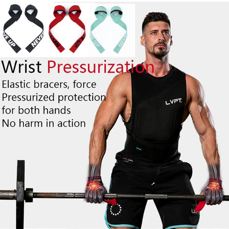 Weight Lifting Wrist Strap Support Bodybuilding Dumbbells ru 