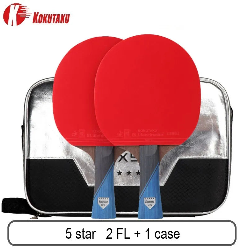 KOKUTAKU Professional ITTF 4/5/6 Star table tennis racket m table tennis racket 