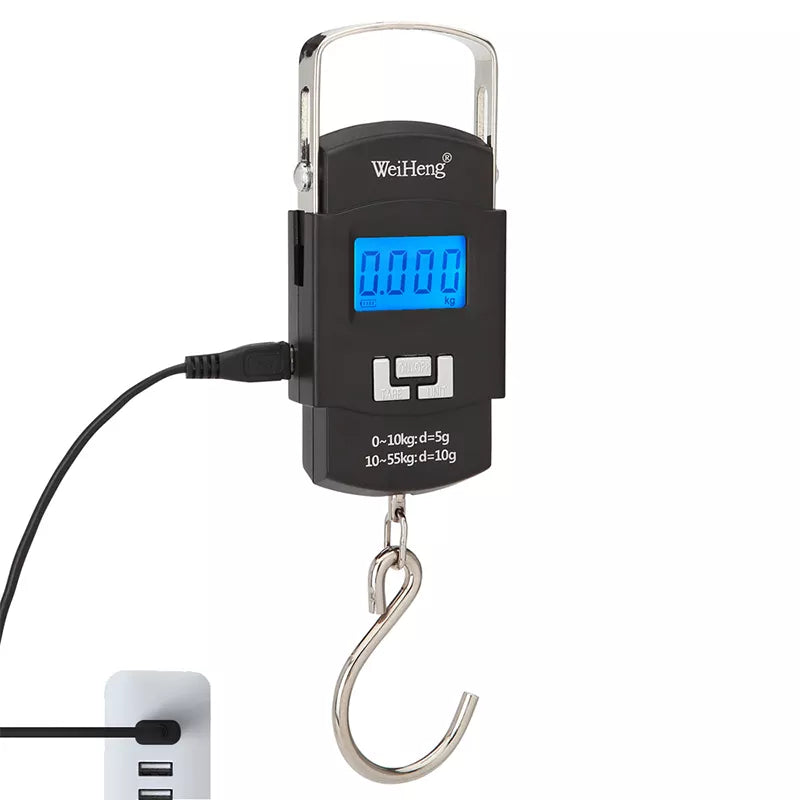 USB Charging Electronic Digital Scale Hanging Hook Weight Scale 