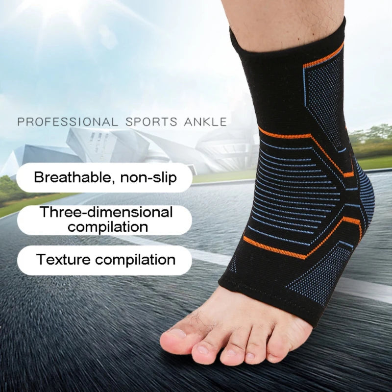 1 Piece Breathable Compression Ankle Brace for Injury Recovery,c 