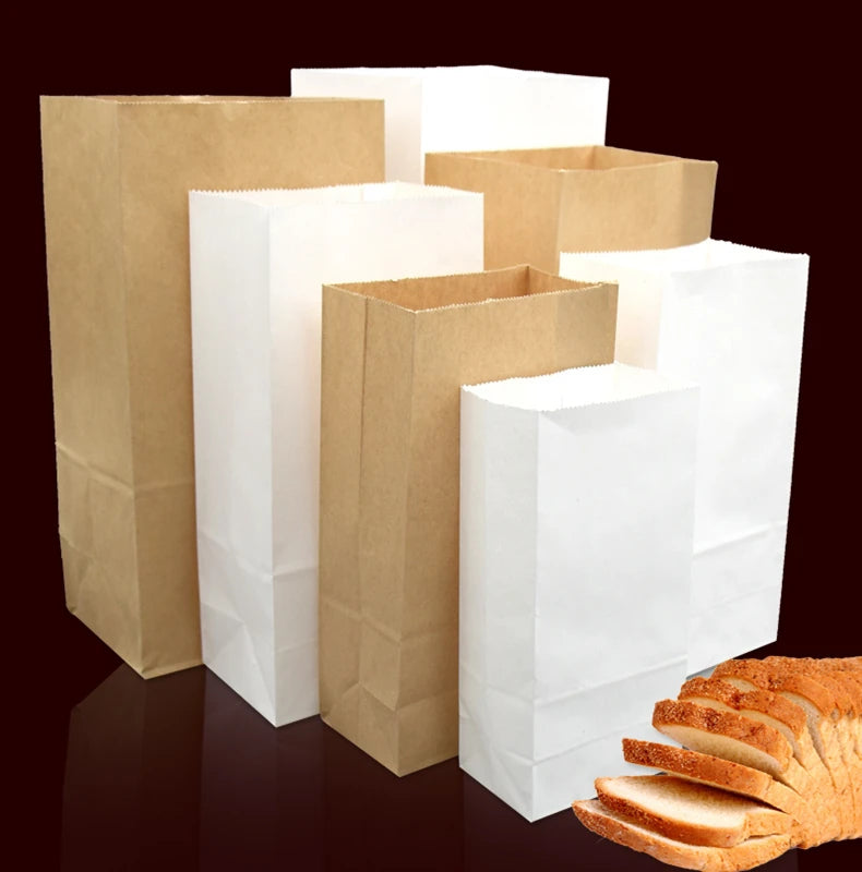 Bolsa de papel kraft para fiestas y bodas, paquete pequeño de regalo, sándwich