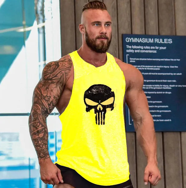 Men's Cotton Sleeveless Shirt Workout Tank Tops 