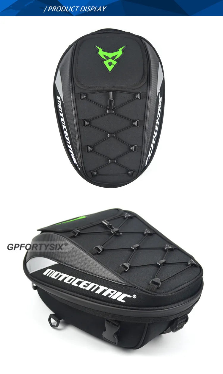 Bolsas para asiento trasero de motocicleta, mochila impermeable multifuncional p