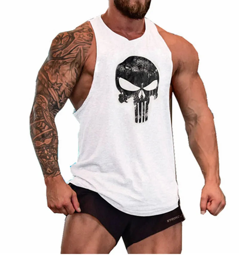 Men's Cotton Sleeveless Shirt Workout Tank Tops 