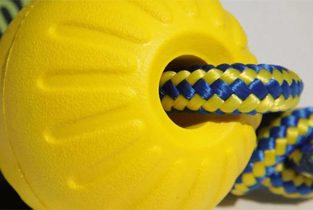 Indestructible Rubber Teeth Bite Ball Fun Training Ball 