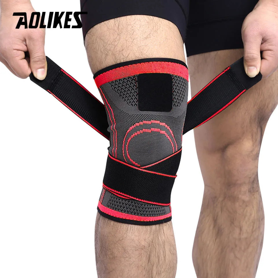 AOLIKES-rodillera protectora profesional para deportes, 1 unidad, rodillera de v