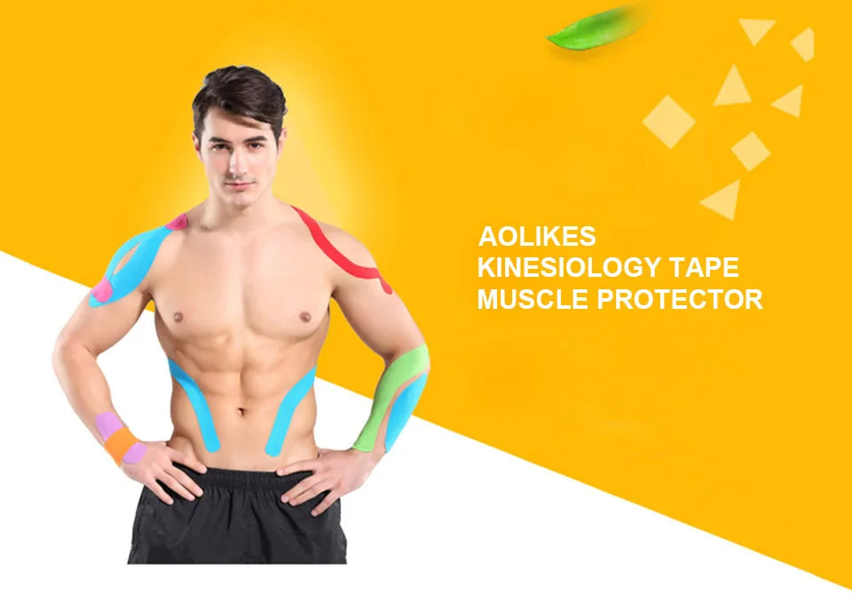 AOLIKES Kinesiology Tape Sports Bands Waterproof and Breathable 