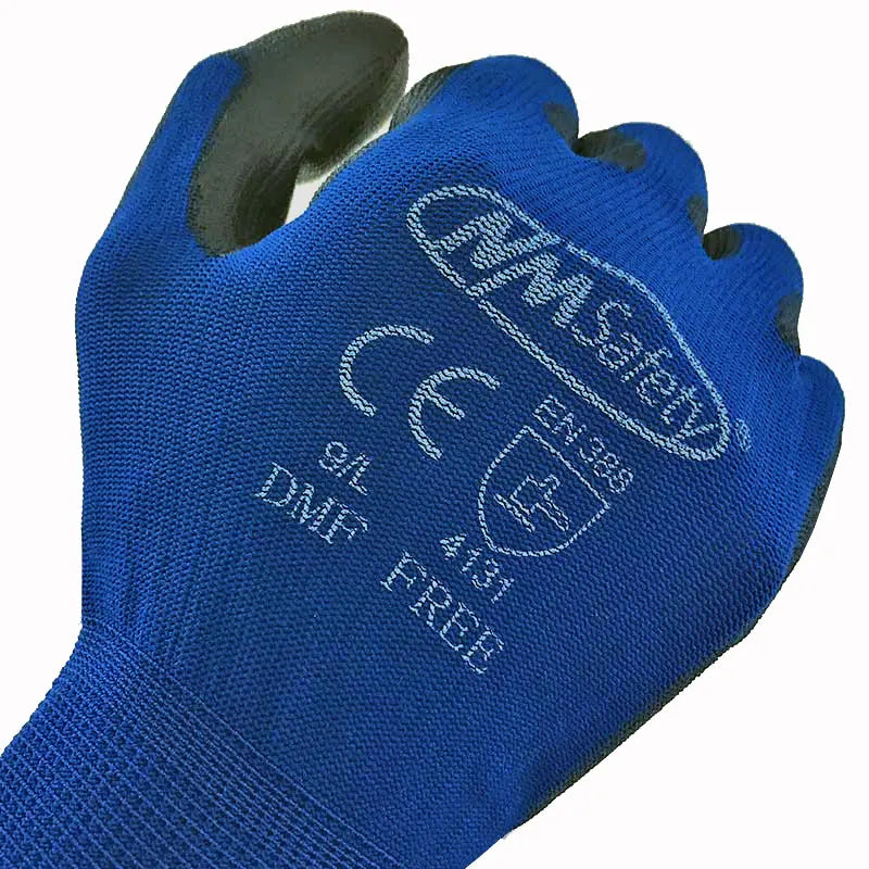 12 Pairs NMSAFETY Men's Safety Work Gloves Nylon Work Gloves