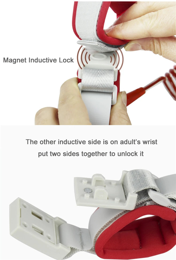 Children Anti-Lost Wristband Inductive Lock Safety Harness m