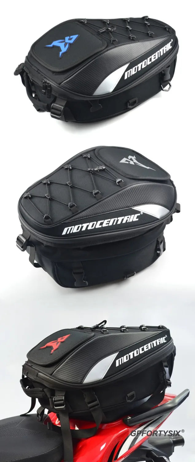 Bolsas para asiento trasero de motocicleta, mochila impermeable multifuncional p