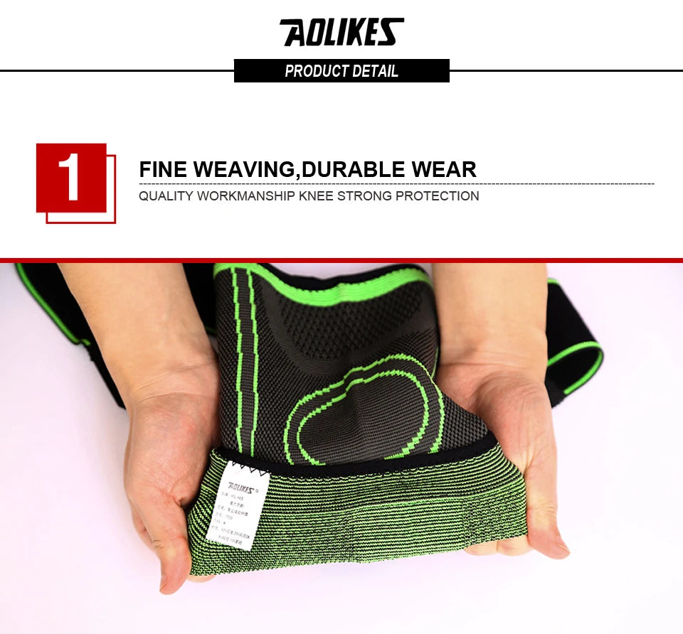 AOLIKES-rodillera protectora profesional para deportes, 1 unidad, rodillera de v