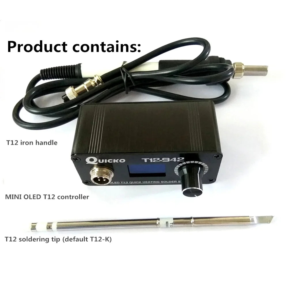 T12-942 MINI OLED Soldering Station Digital Electronic Soldering Iron vers 