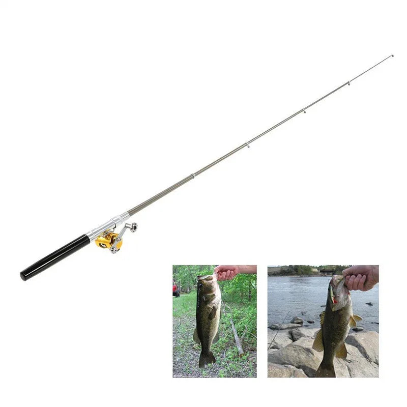 Mini Portable Pocket Telescopic Fishing Rod Pen Shape 