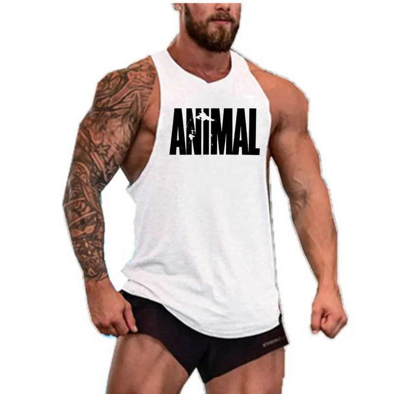 Men's Cotton Sleeveless Shirt Workout Tank Tops 