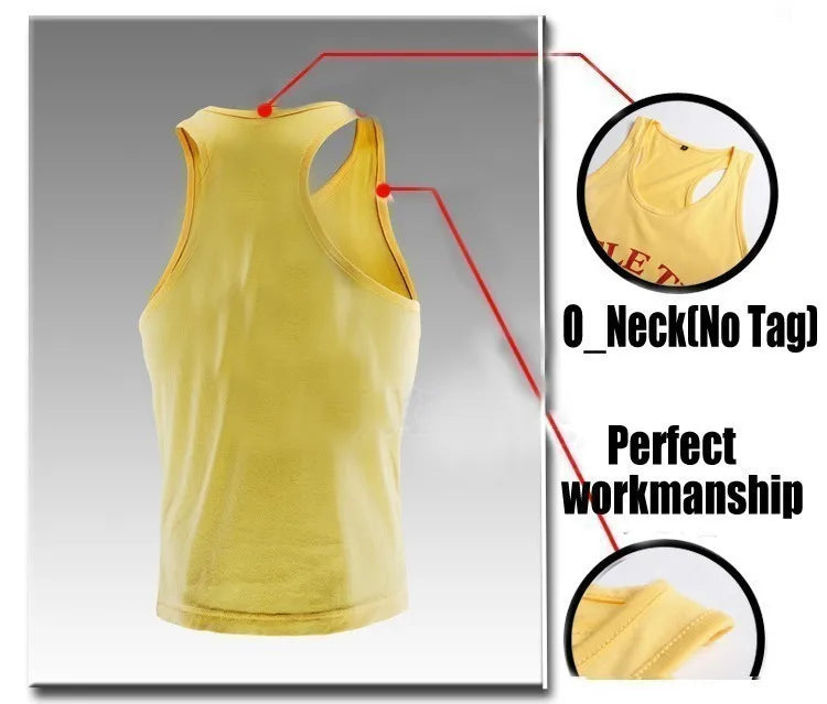 Men's Cotton Sleeveless Shirt Workout Tank Tops 