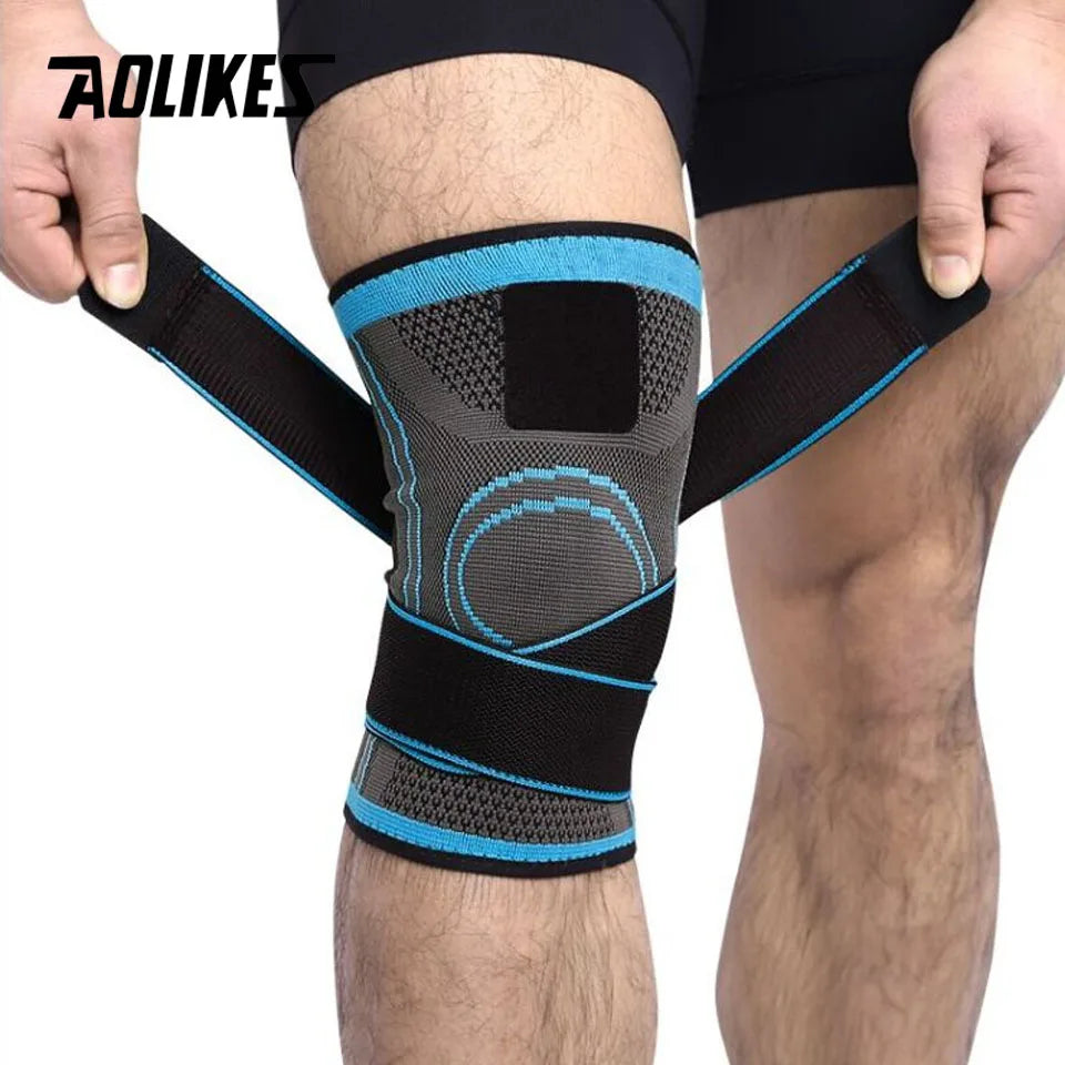 AOLIKES-rodillera protectora profesional para deportes, 1 unidad, rodillera de v