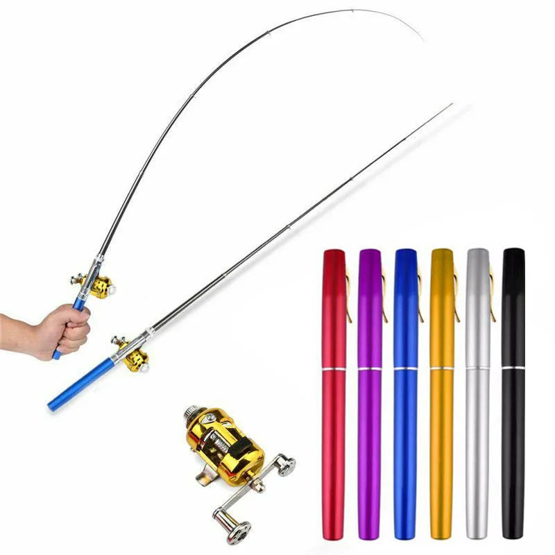 Mini Portable Pocket Telescopic Fishing Rod Pen Shape 