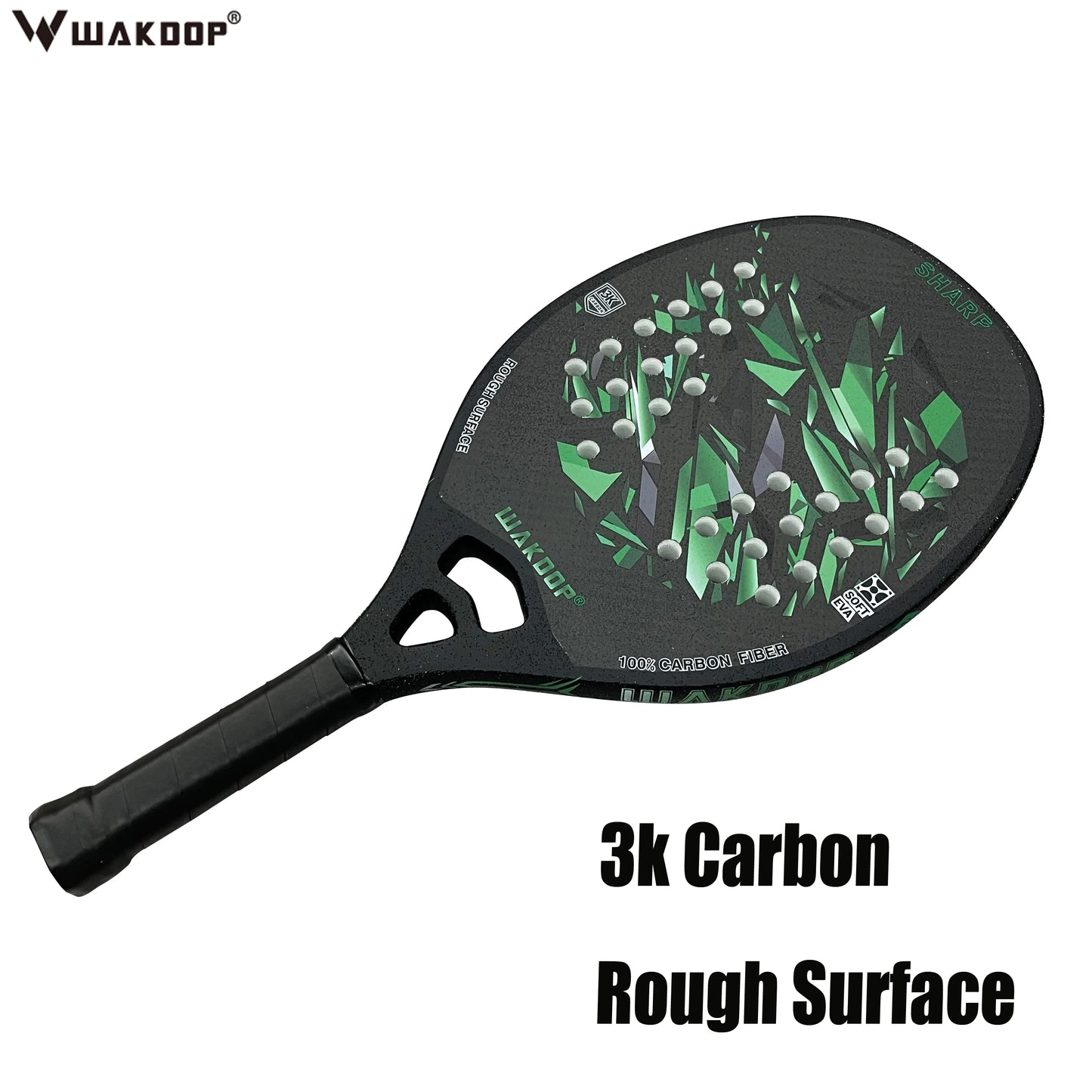 Professional Carbon Beach Tennis Racket Rough Face Tennis Racquet 