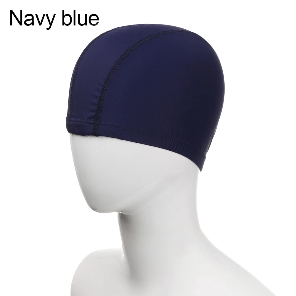 Men Women Nylon Turban Adult Diving Cap Swimming Caps 