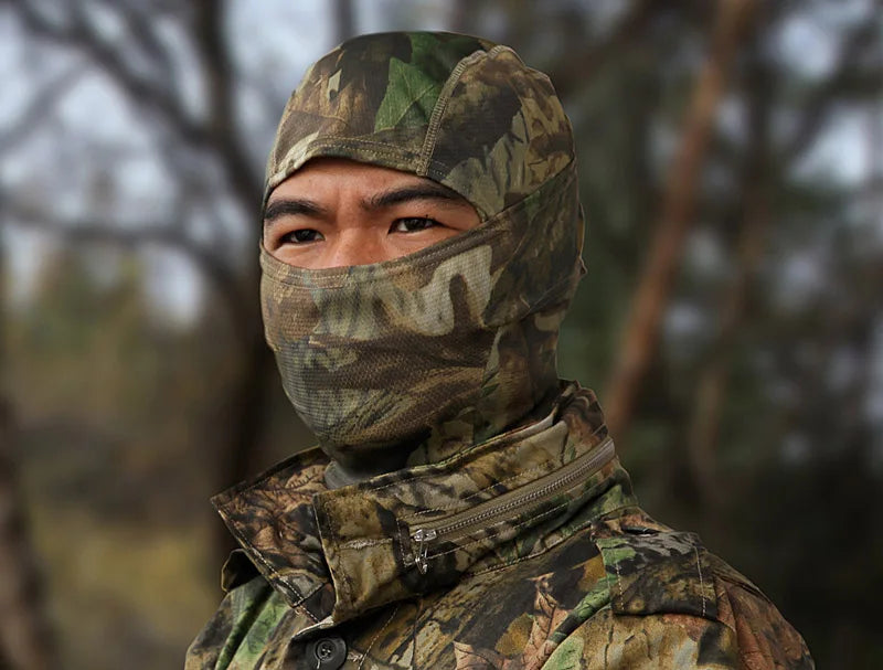 Pasamontañas de camuflaje militar para ciclismo al aire libre, pesca, caza, cap