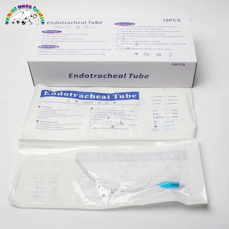 Endotracheal tube with disposable cuff, endotracheal intubation ID 2.5-10mm, 