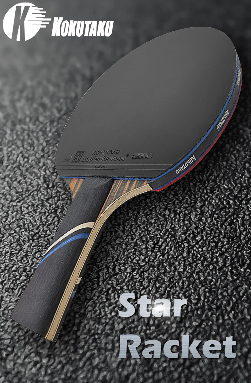 KOKUTAKU Professional ITTF 4/5/6 Star table tennis racket m table tennis racket 