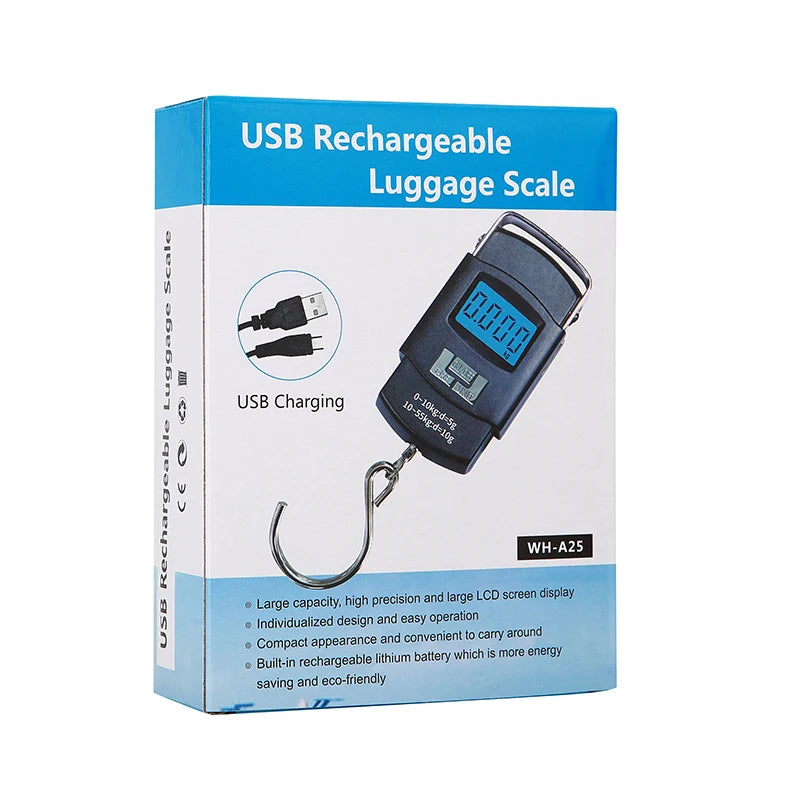 USB Charging Electronic Digital Scale Hanging Hook Weight Scale 