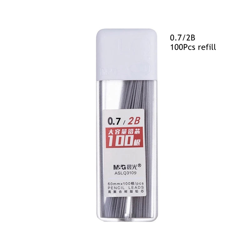 HB/2B Automatic Pencil Set 0.5/0.7mm Pair Mechanical Pencil Refill