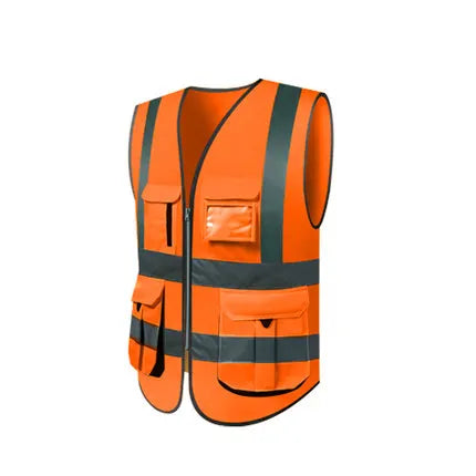 SFVest-Chaleco de seguridad reflectante de alta visibilidad para hombre, ropa de